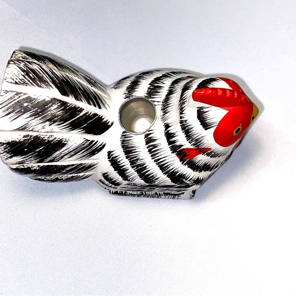 Vintage Rustic Wooden Rooster Candle Holder - Picture 11 of 14